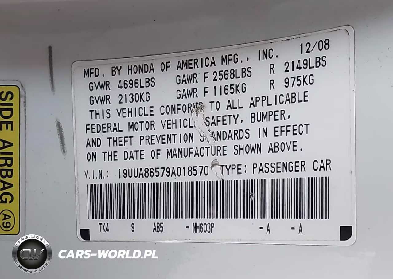 2009 Acura Tl 3.5 VIN:19UUA86579A018570 - 9