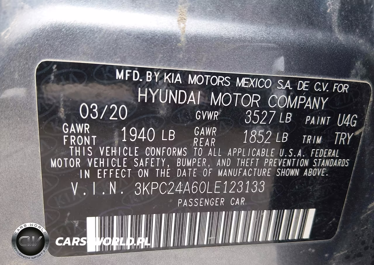 2020 Hyundai Accent Se VIN:3KPC24A60LE123133 - 9