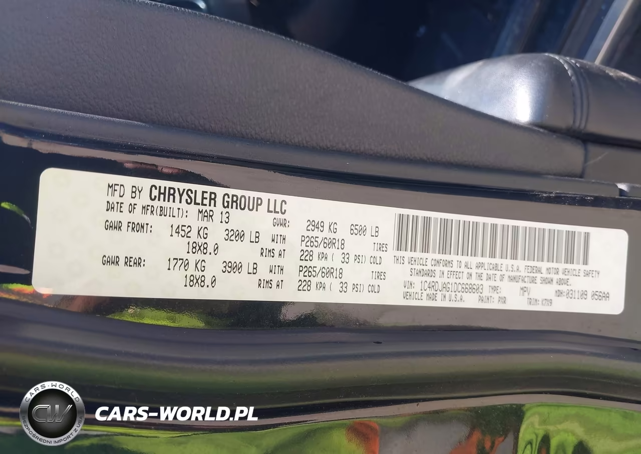 2013 Dodge Durango Sxt VIN:1C4RDJAG1DC668603 - 9