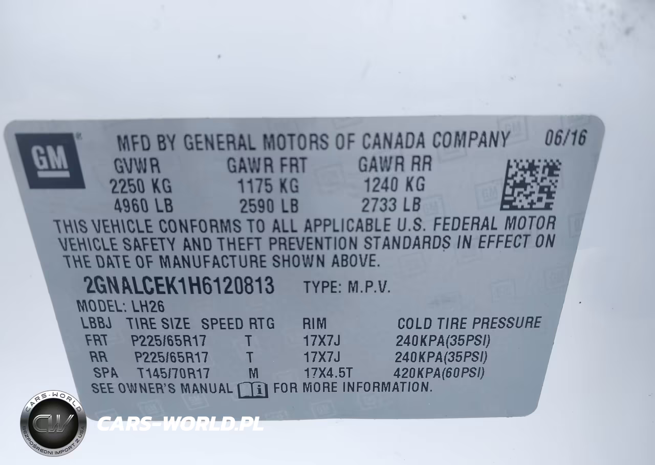 2017 Chevrolet Equinox Lt VIN:2GNALCEK1H6120813 - 9