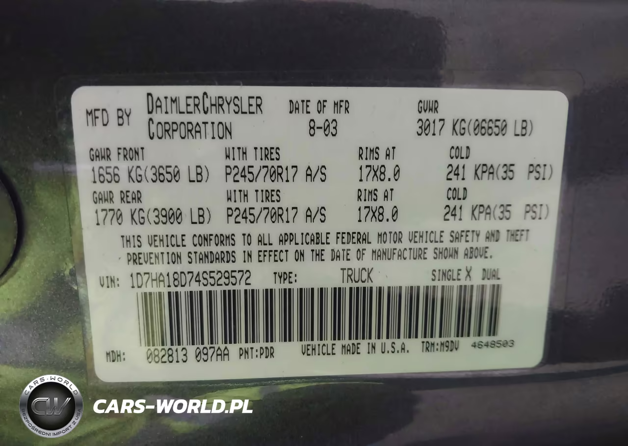 2004 Dodge Ram 1500 Slt-Laramie VIN:1D7HA18D74S529572 - 9
