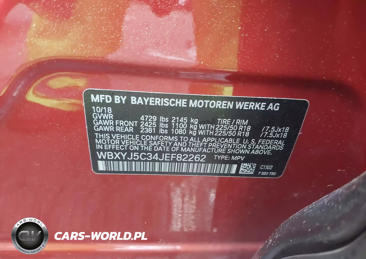 2018 BMW X2 xDrive28I VIN:WBXYJ5C34JEF82262 - 9