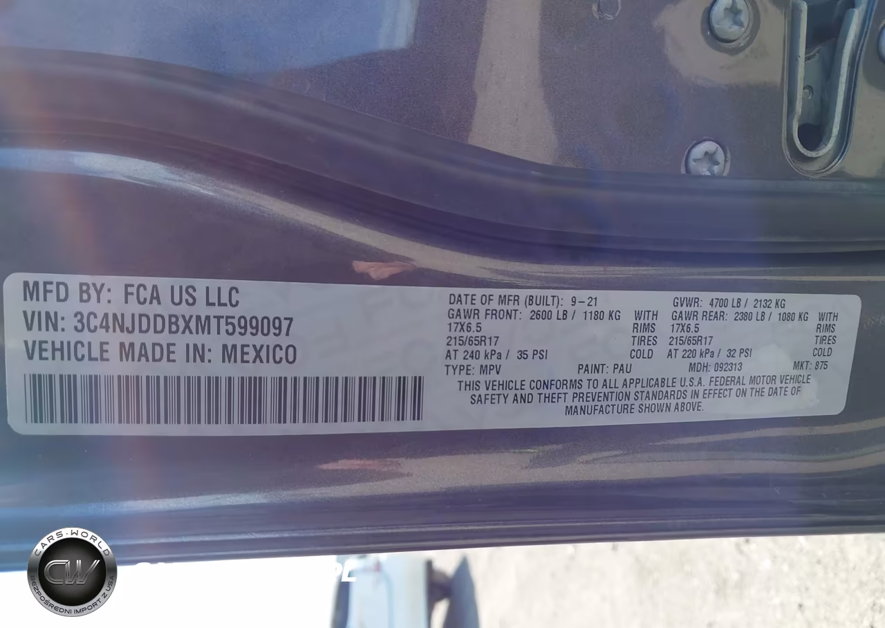 2021 Jeep Compass Trailhawk 4X4 VIN:3C4NJDDBXMT599097 - 9