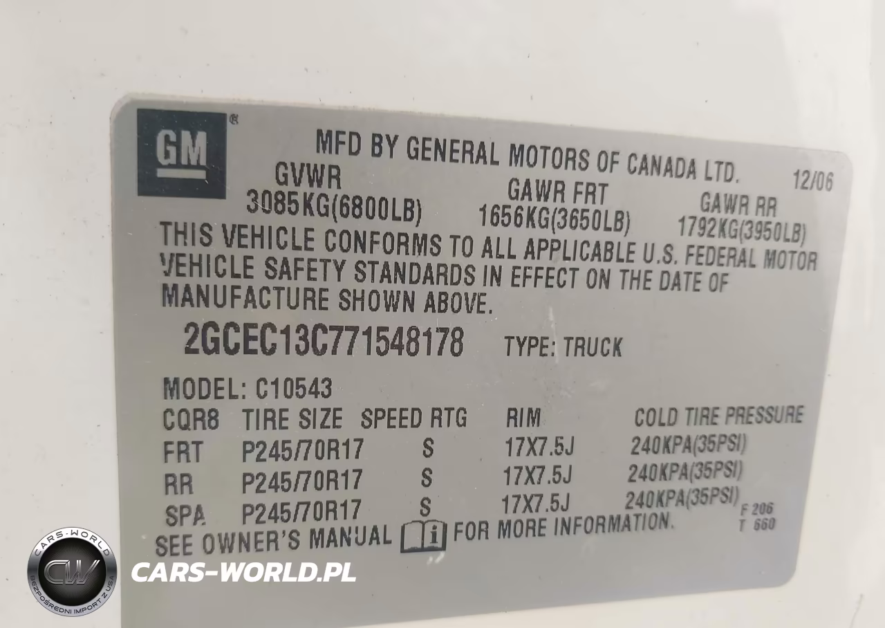 2007 Chevrolet Silverado 1500 Lt1 VIN:2GCEC13C771548178 - 9