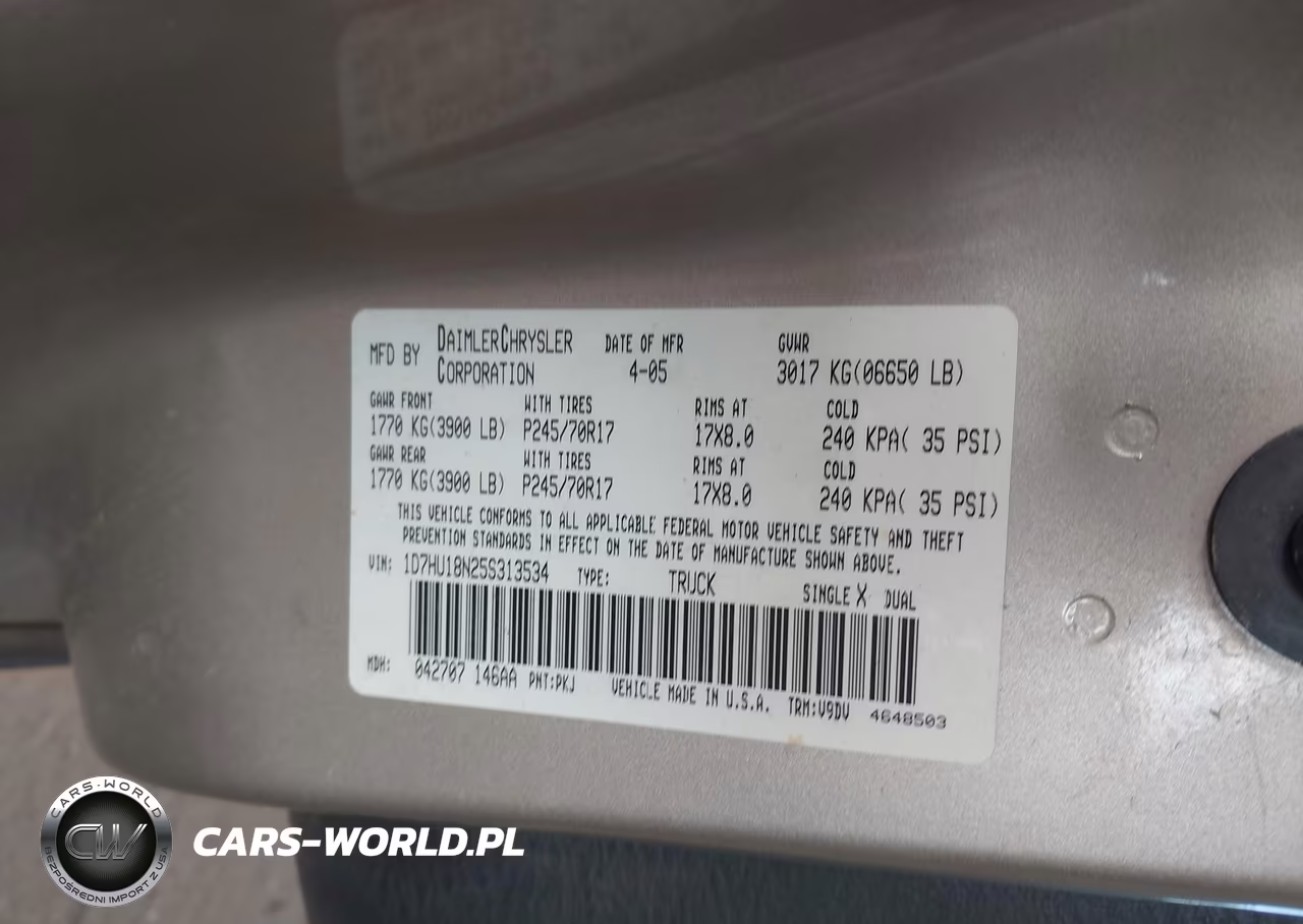 2005 Dodge Ram 1500 Slt-Laramie VIN:1D7HU18N25S313534 - 9