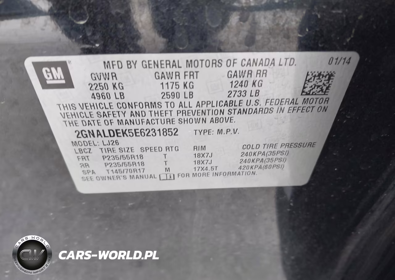 2014 Chevrolet Equinox Ltz VIN:2GNALDEK5E6231852 - 9