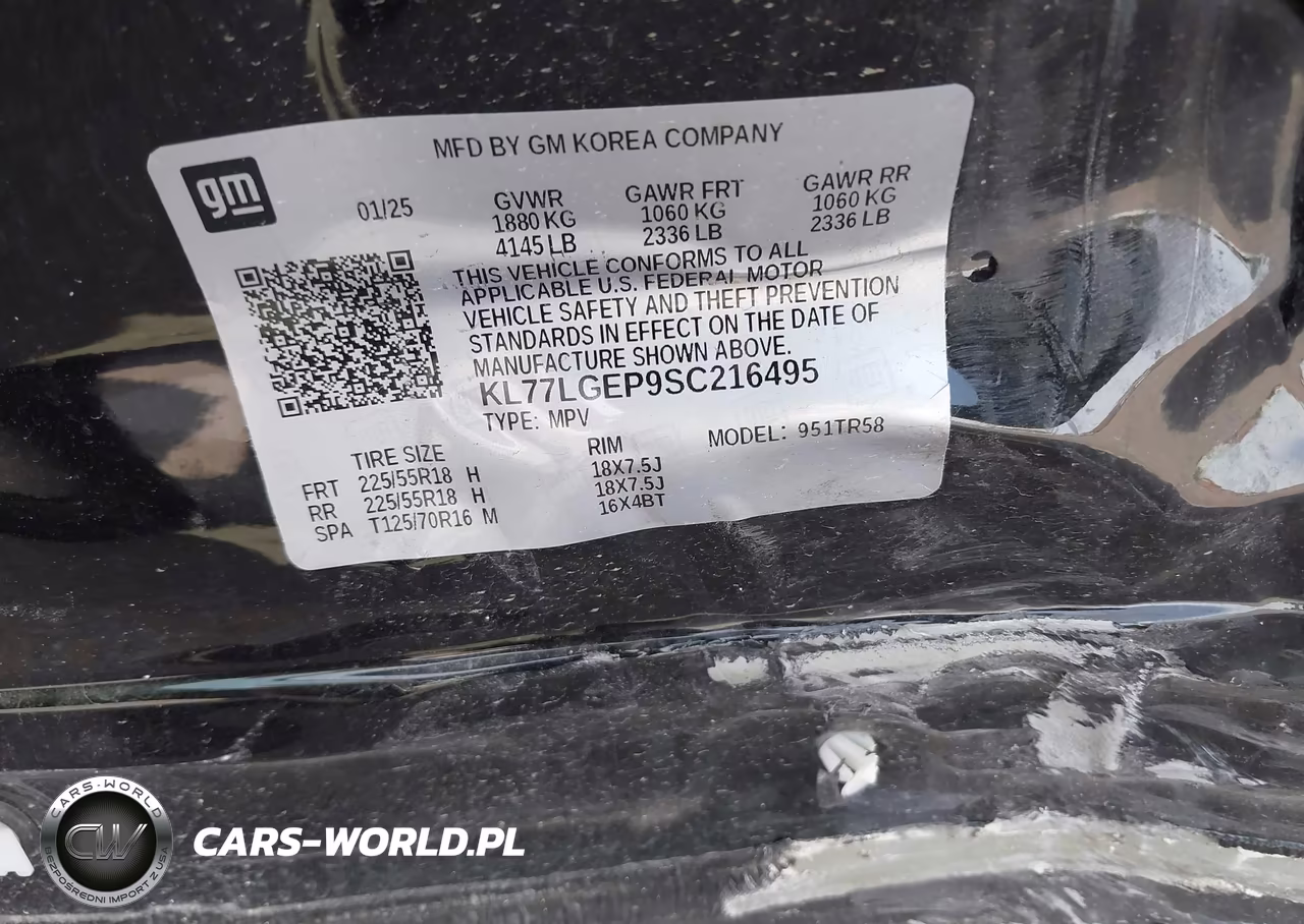 2025 Chevrolet Trax Fwd 1Rs VIN:KL77LGEP9SC216495 - 9