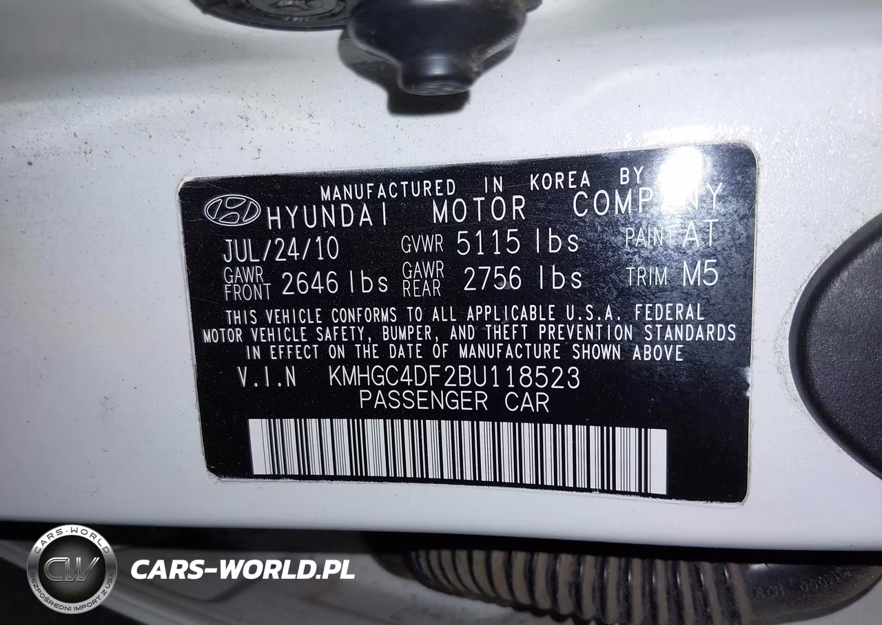 2011 Hyundai Genesis 4.6 VIN:KMHGC4DF2BU118523 - 9