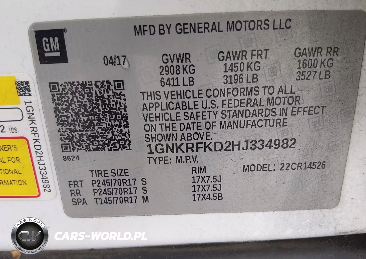2017 Chevrolet Traverse Ls VIN:1GNKRFKD2HJ334982 - 9
