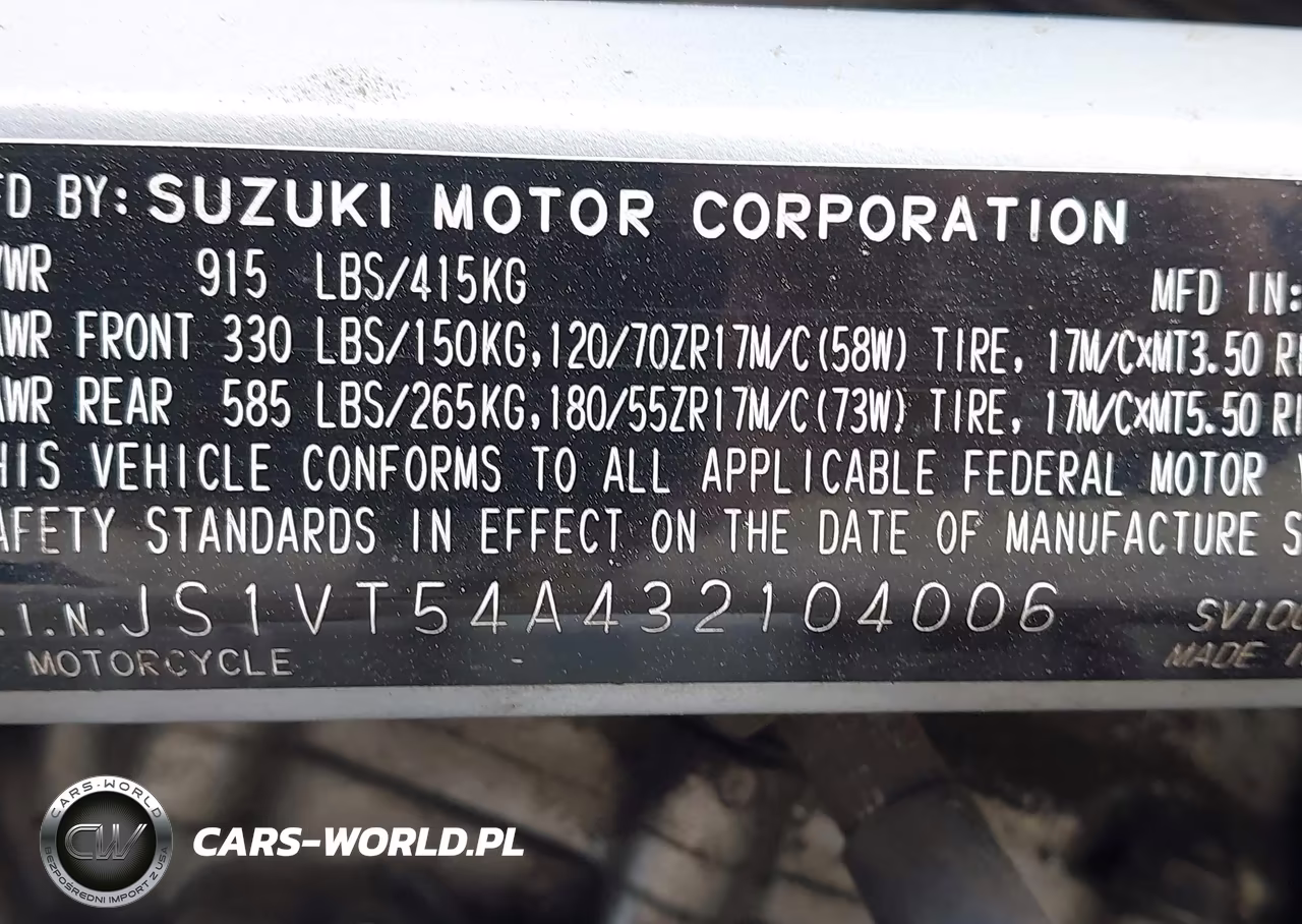 2003 Suzuki Sv1000 Sk3 VIN:JS1VT54A432104006 - 10