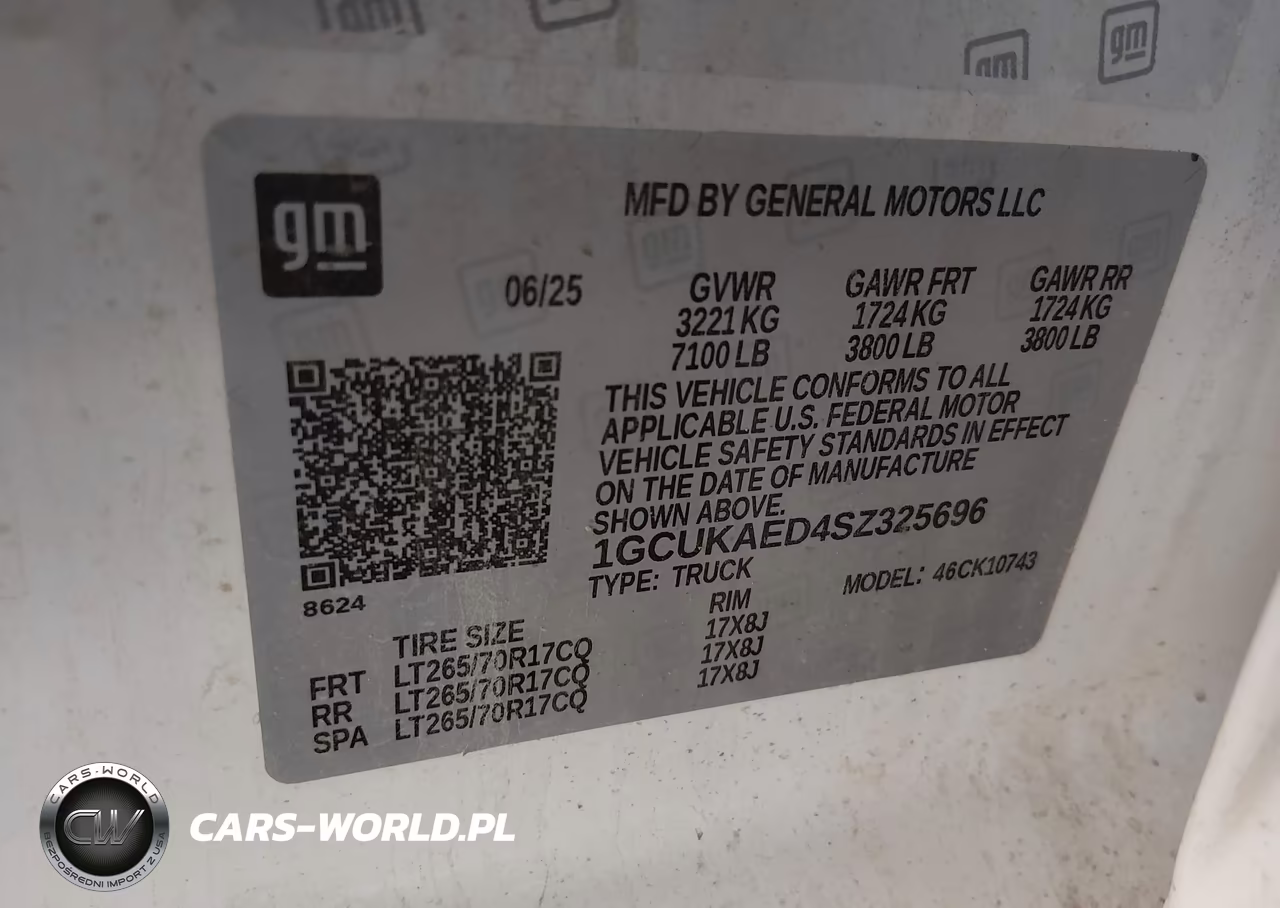 2025 Chevrolet Silverado 1500 4Wd Standard Bed Wt VIN:1GCUKAED4SZ325696 - 8
