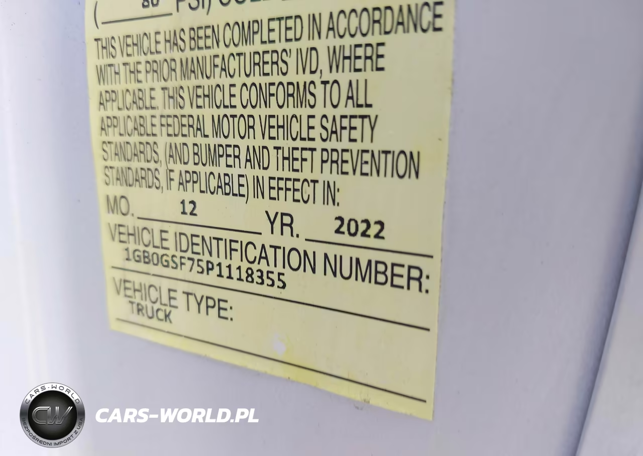 2023 Chevrolet Express Cutaway Work Van VIN:1GB0GSF75P1118355 - 8