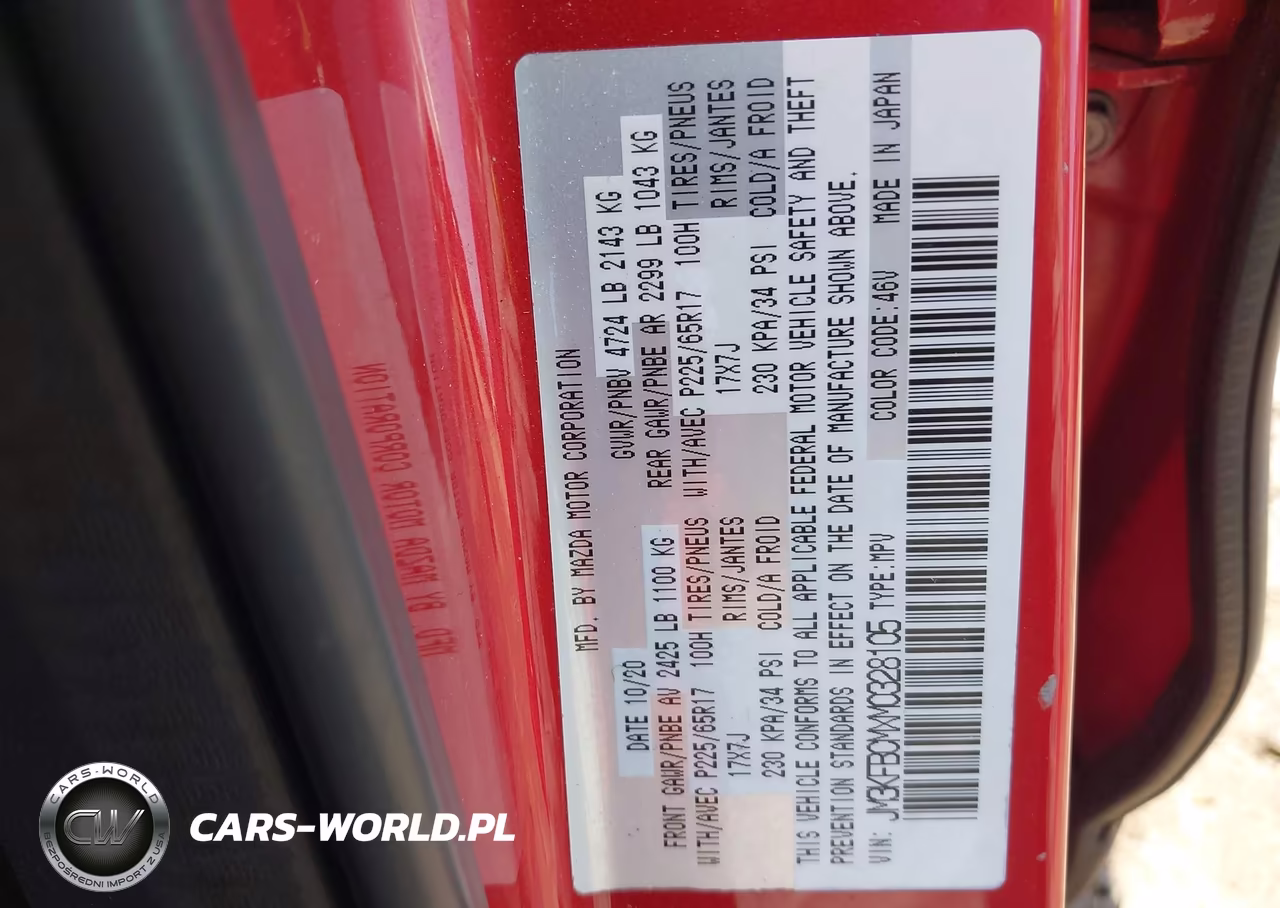 2021 Mazda Cx-5 Touring VIN:JM3KFBCMXM0328105 - 9