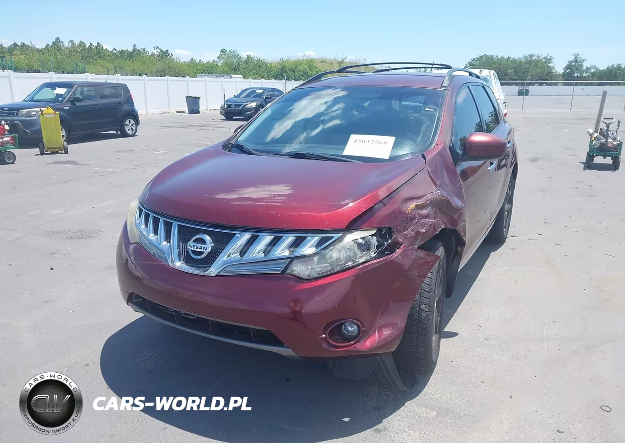 2009 Nissan Murano Sl VIN:JN8AZ18U59W004227 - 2