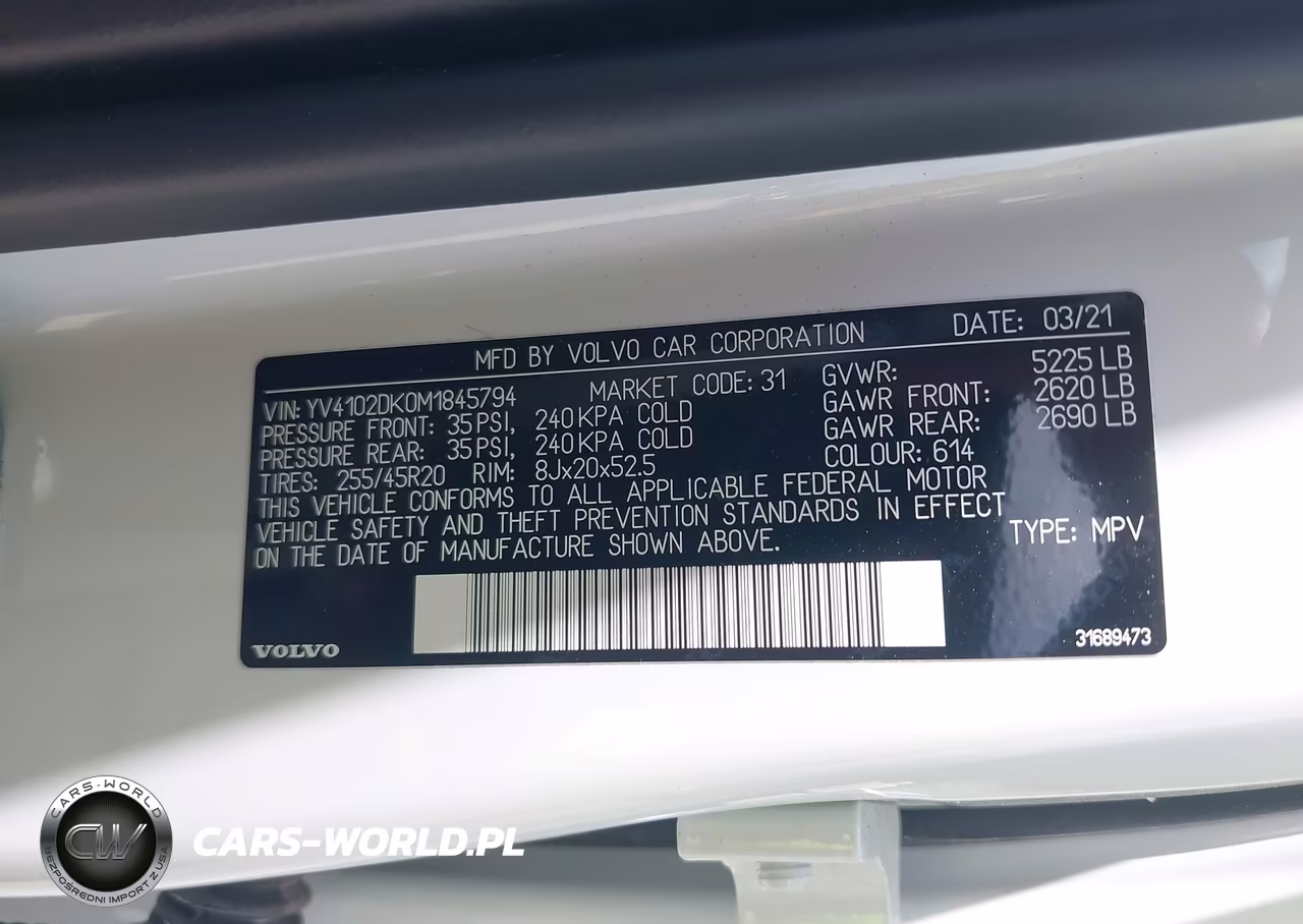 2021 Volvo Xc60 T5 Momentum VIN:YV4102DK0M1845794 - 9