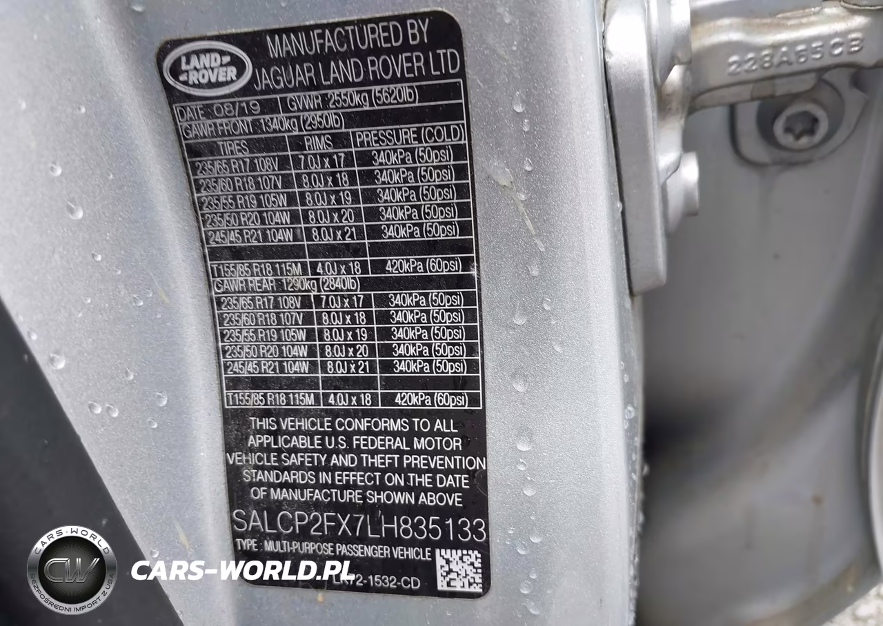 2020 Land Rover Discovery Sport Se VIN:SALCP2FX7LH835133 - 9