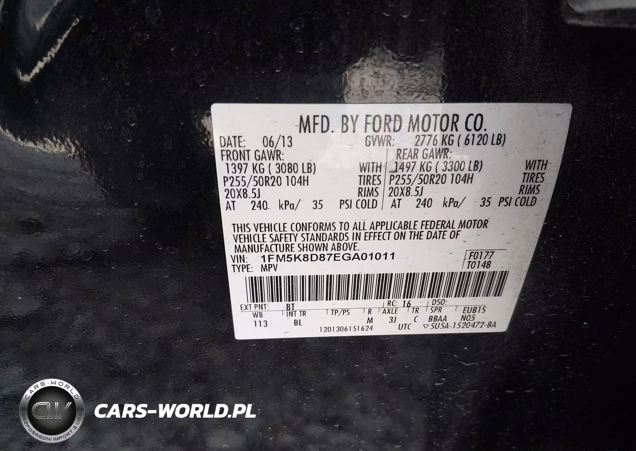 2014 Ford Explorer Xlt VIN:1FM5K8D87EGA01011 - 9