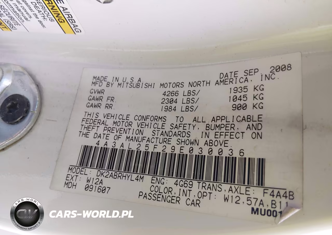 2009 Mitsubishi Eclipse Spyder Gs VIN:4A3AL25F29E030036 - 9