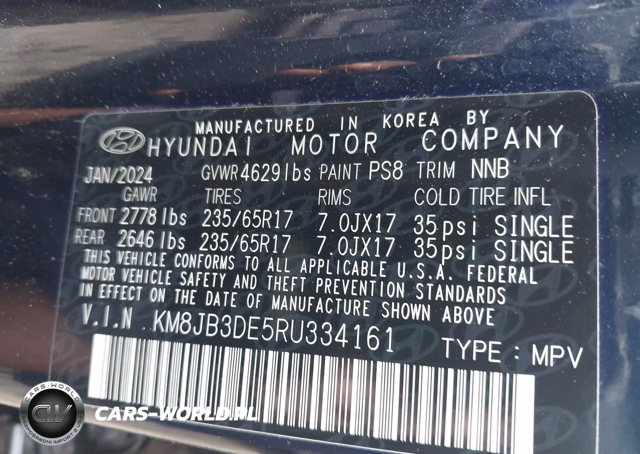 2024 Hyundai Tucson Sel VIN:KM8JB3DE5RU334161 - 9