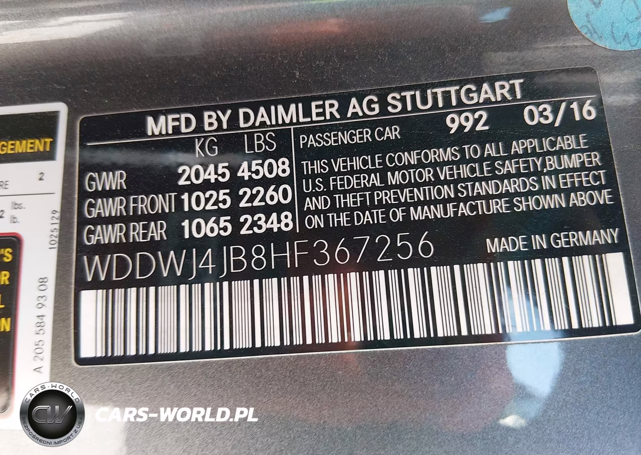 2017 Mercedes-Benz C 300 VIN:WDDWJ4JB8HF367256 - 9