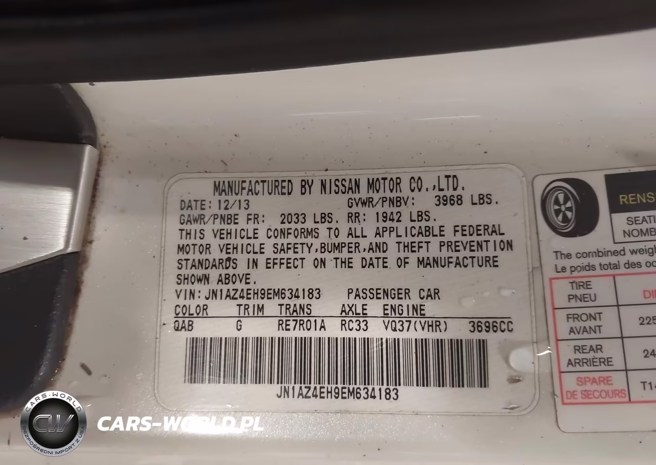 2014 Nissan 370Z Touring VIN:JN1AZ4EH9EM634183 - 9