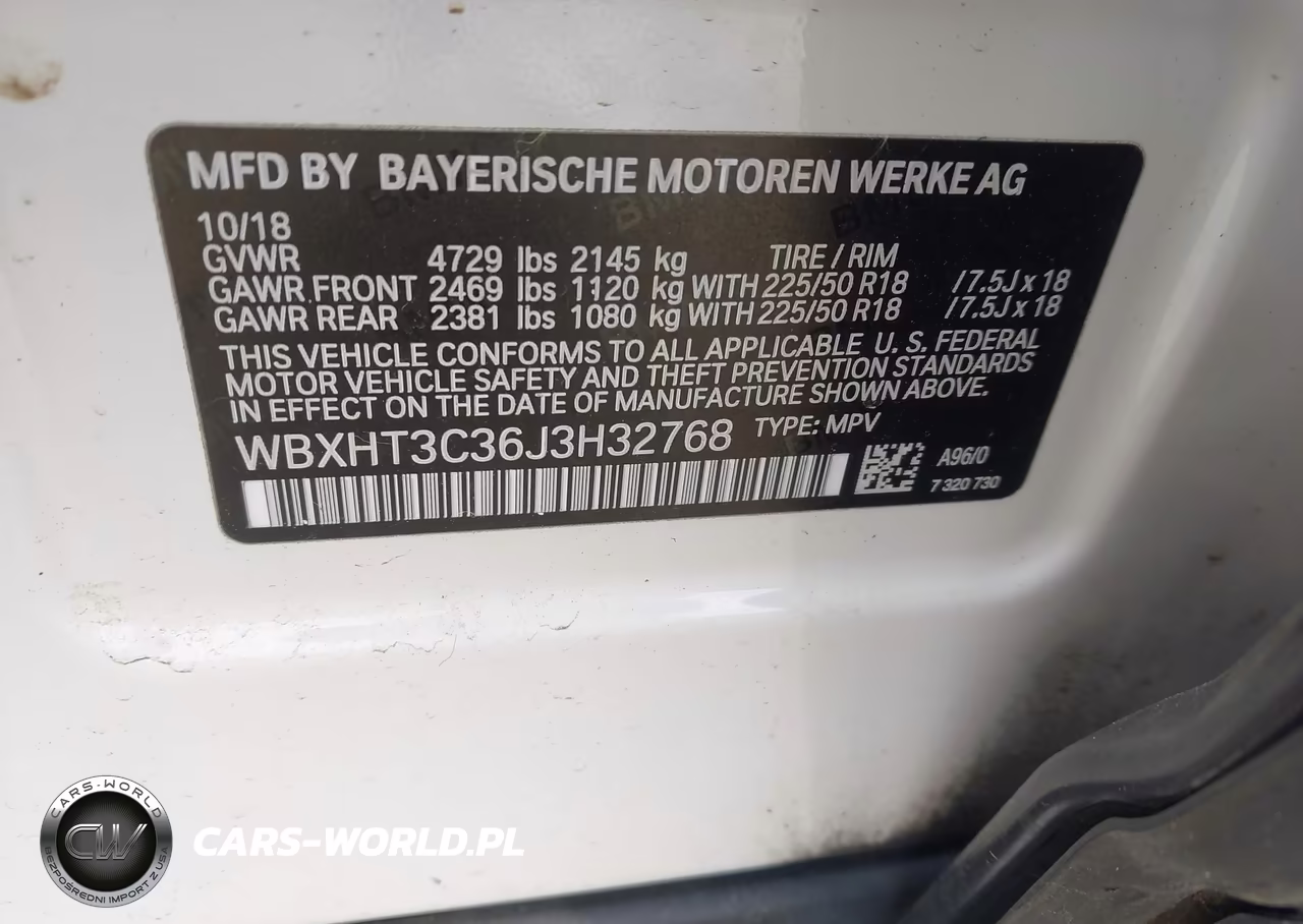BMW X1 XDRIVE2 VIN:WBXHT3C36J3H32768 - 9