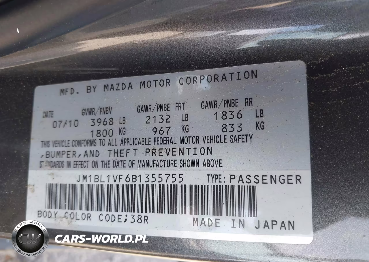 2011 Mazda Mazda3 I Touring VIN:JM1BL1VF6B1355755 - 9