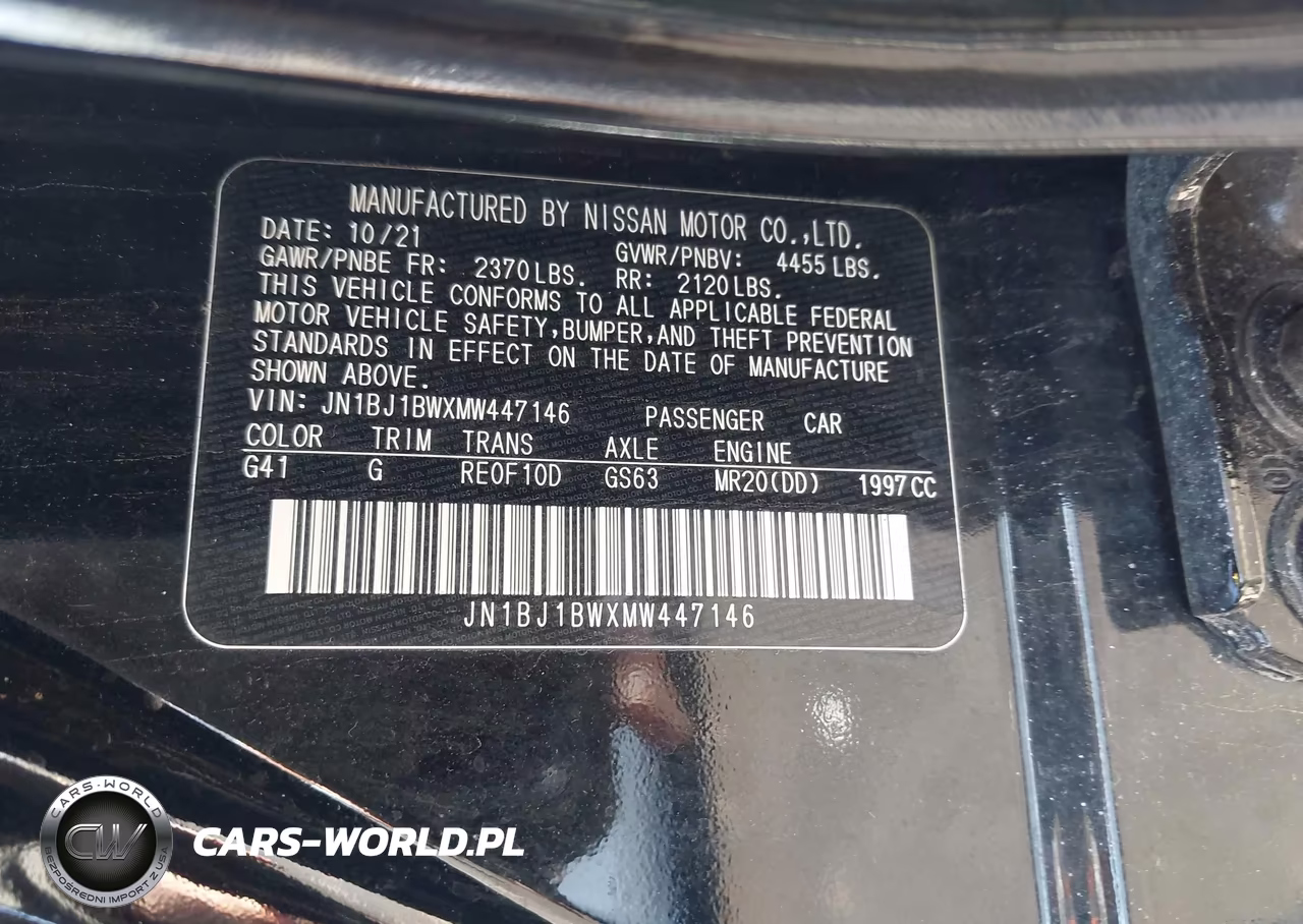 2021 Nissan Rogue Sport Sv Awd Xtronic Cvt VIN:JN1BJ1BWXMW447146 - 9
