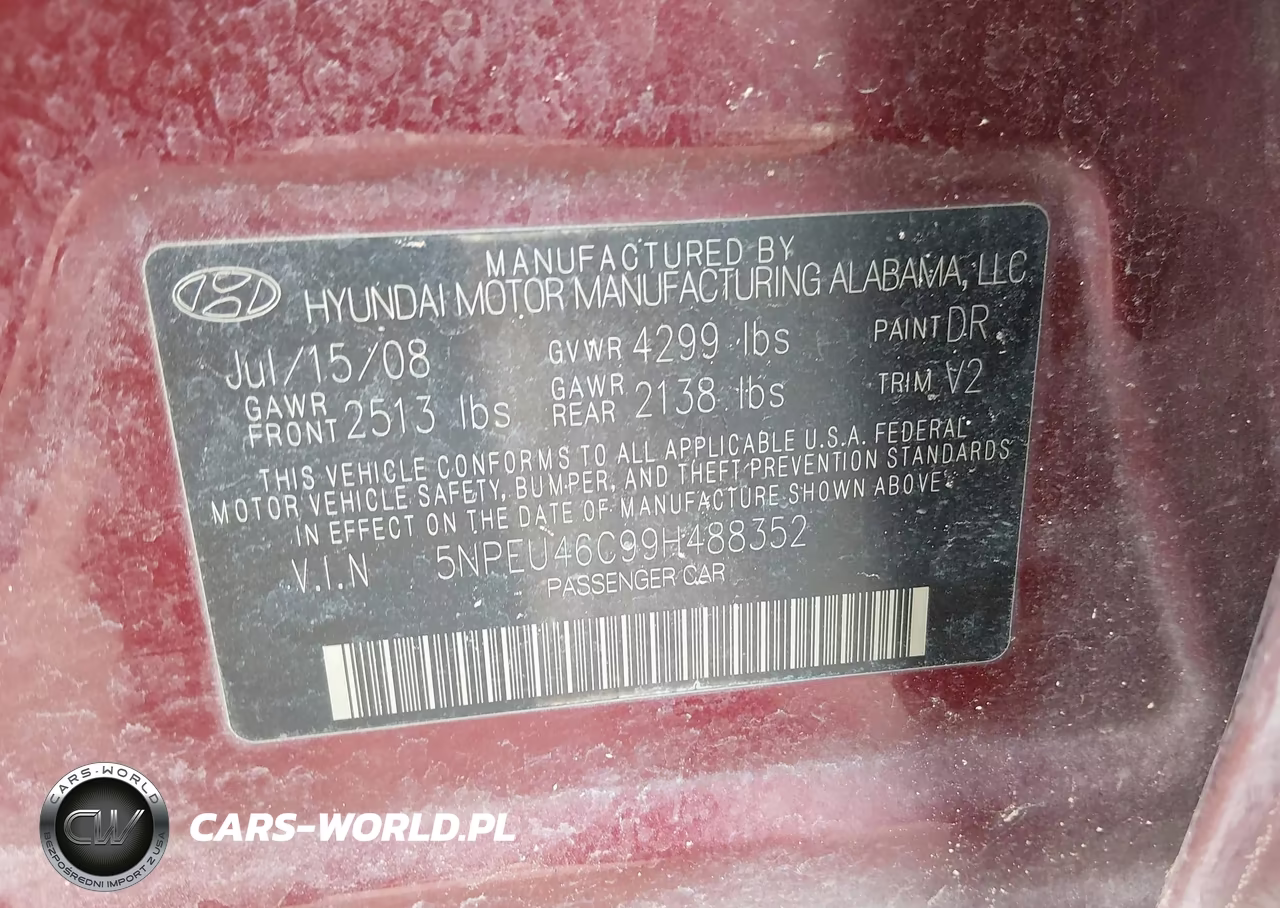 2009 Hyundai Sonata Limited VIN:5NPEU46C99H488352 - 9