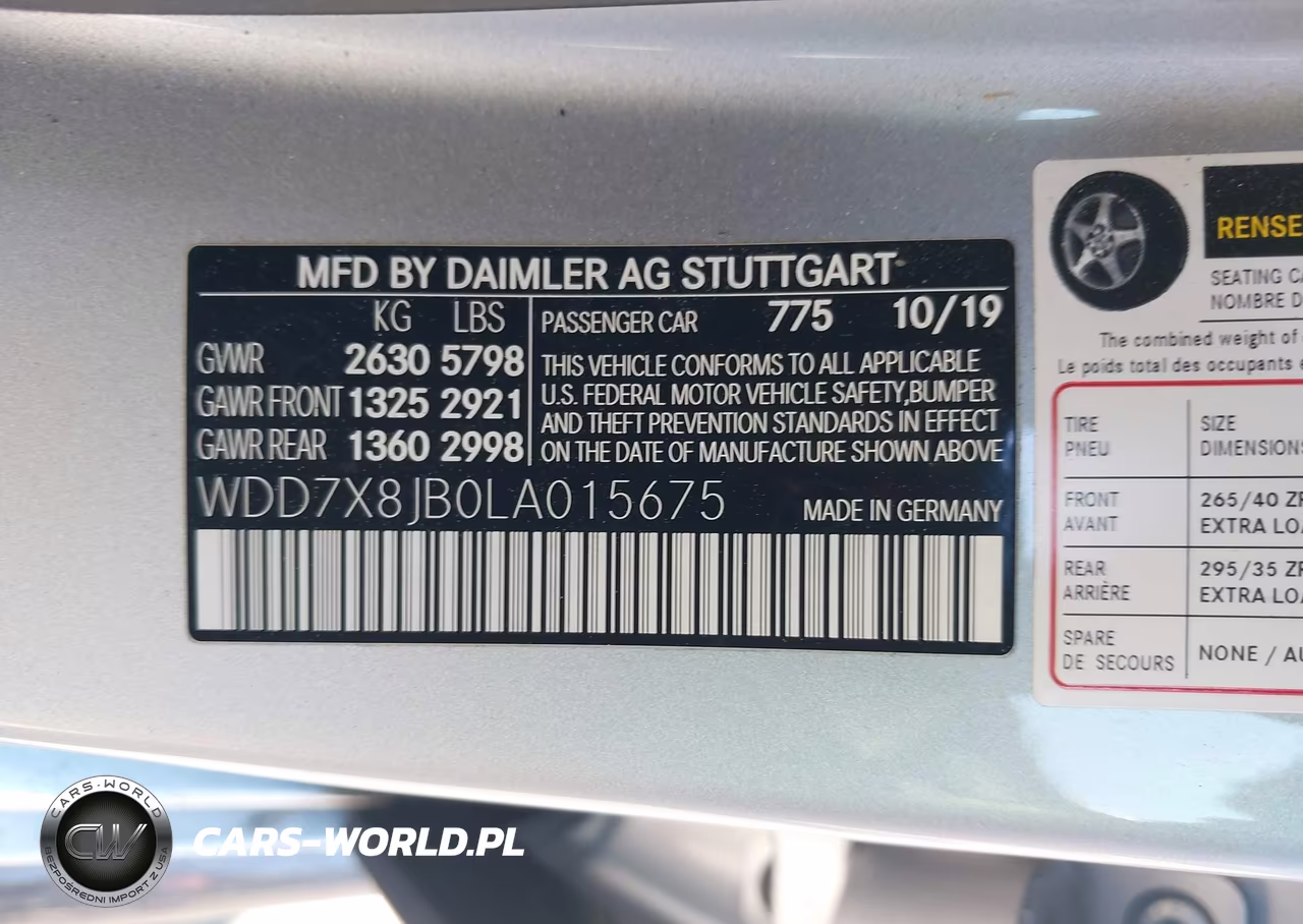 2020 Mercedes-Benz Amg Gt 63 4-Door Coupe VIN:WDD7X8JB0LA015675 - 9