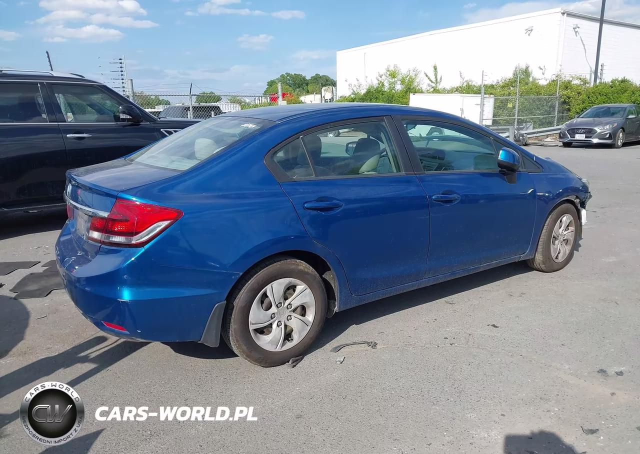 2013 Honda Civic Lx VIN:2HGFB2F54DH560772 - 4