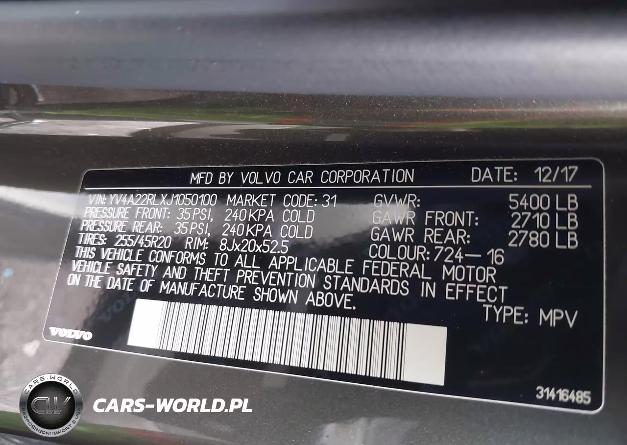 2018 Volvo Xc60 T6 Inscription VIN:YV4A22RLXJ1050100 - 9