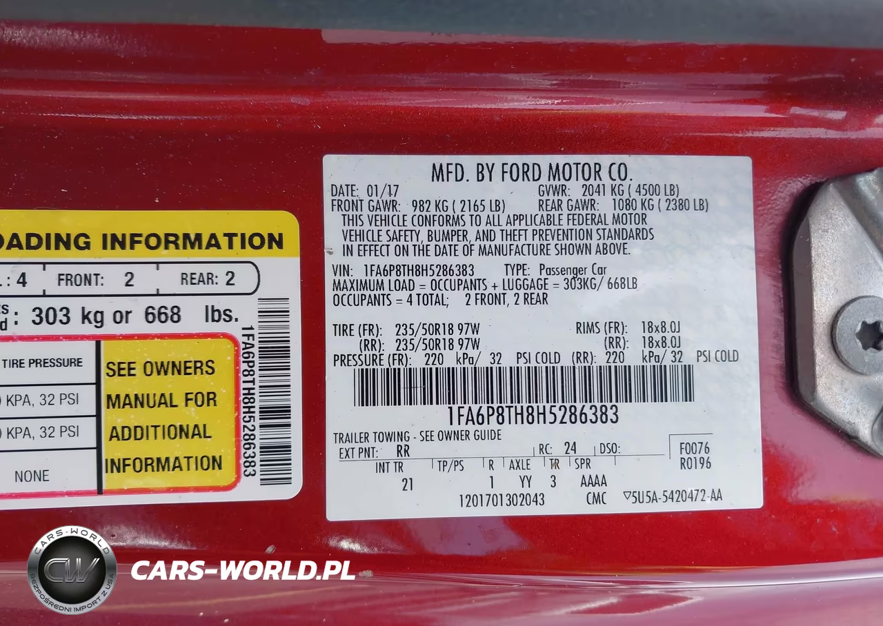 2017 Ford Mustang Ecoboost VIN:1FA6P8TH8H5286383 - 9
