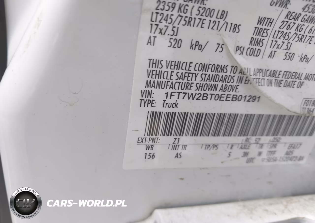 2014 Ford F-250 Xl VIN:1FT7W2BT0EEB01291 - 9