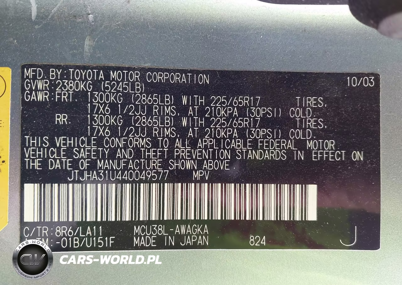 2004 Lexus Rx 330 VIN:JTJHA31U440049577 - 9