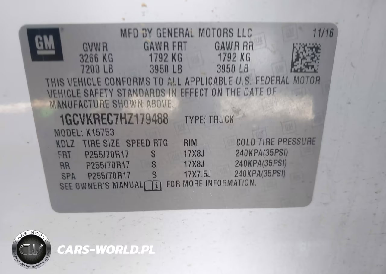 2017 Chevrolet Silverado 1500 1Lt VIN:1GCVKREC7HZ179488 - 9