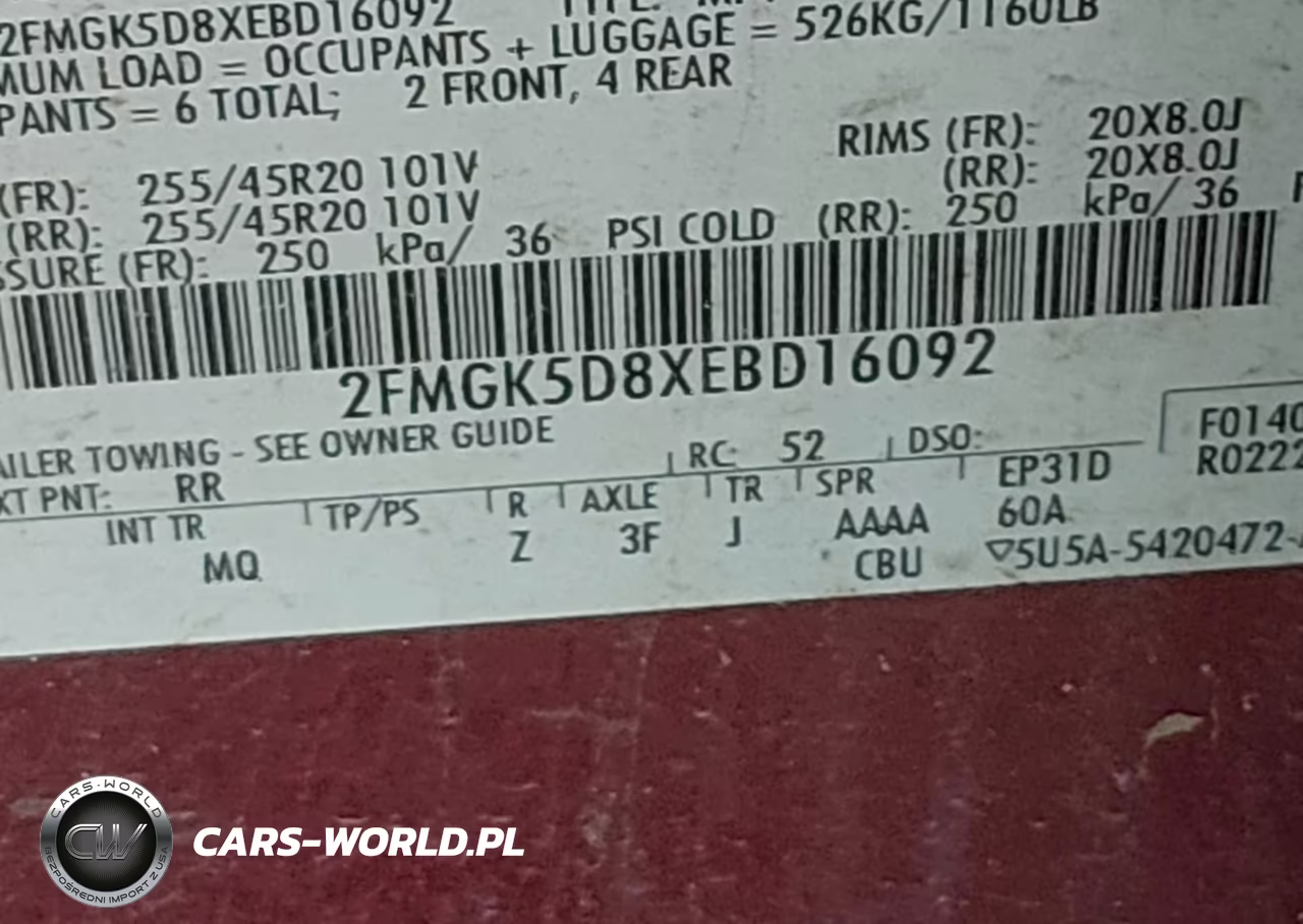 2014 Ford Flex Limited VIN:2FMGK5D8XEBD16092 - 9