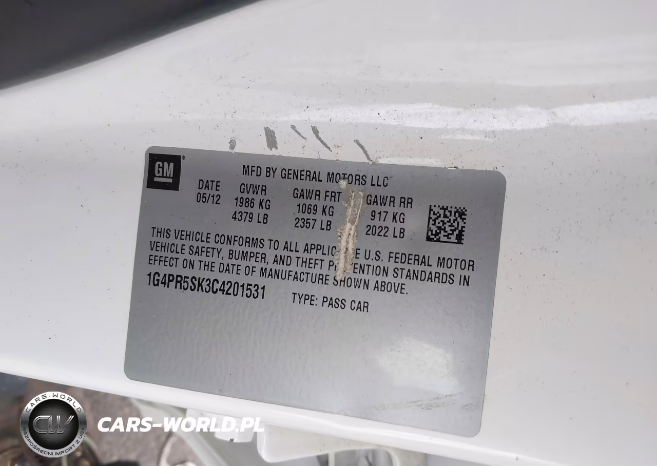 2012 Buick Verano Convenience Group VIN:1G4PR5SK3C4201531 - 9
