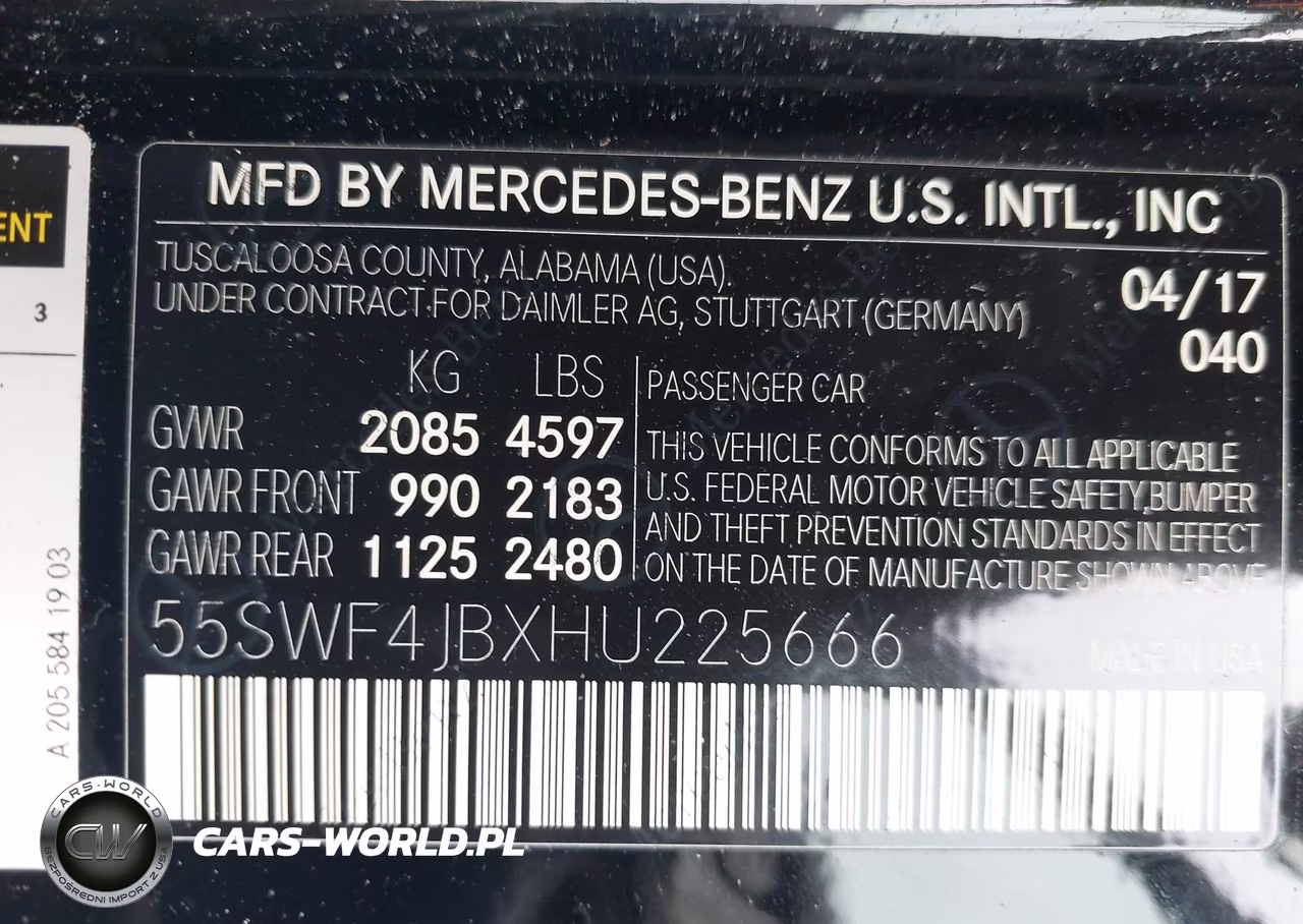 2017 Mercedes-Benz C 300 VIN:55SWF4JBXHU225666 - 9