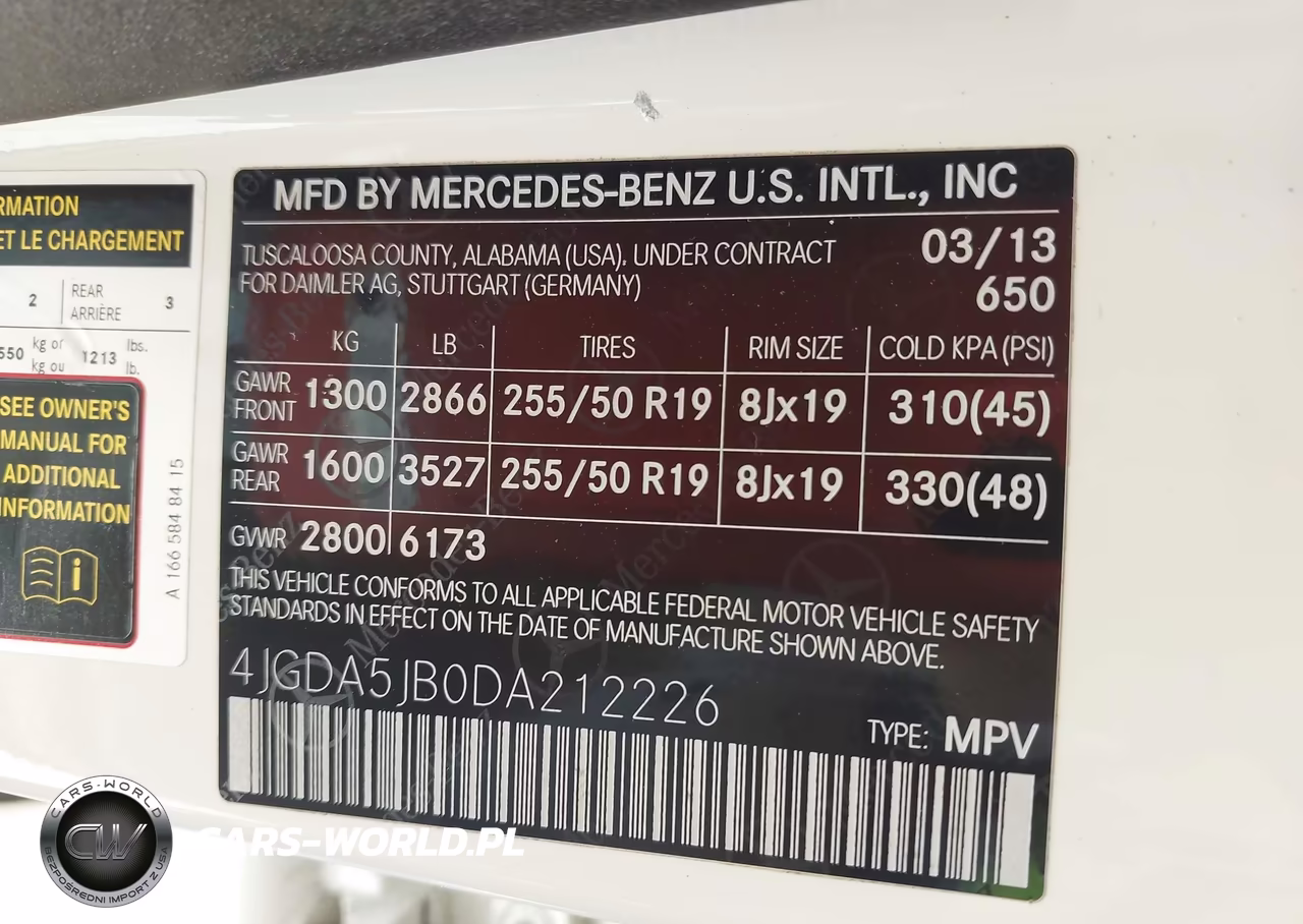 2013 Mercedes-Benz Ml 350 VIN:4JGDA5JB0DA212226 - 9
