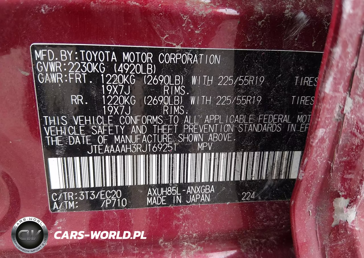 2024 Toyota Venza Nightshade Edition VIN:JTEAAAAH3RJ169251 - 9
