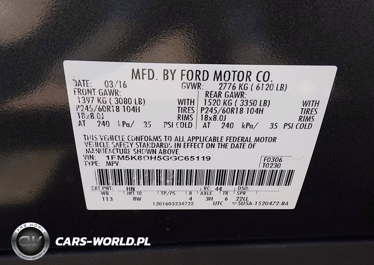 2016 Ford Explorer Xlt VIN:1FM5K8DH5GGC65119 - 9