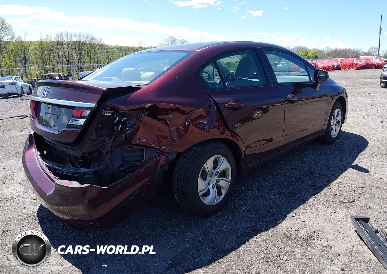 2013 Honda Civic Lx VIN:19XFB2F5XDE225834 - 4