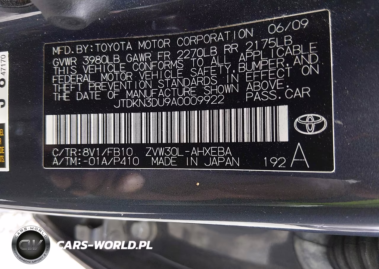 2010 Toyota Prius Iii VIN:JTDKN3DU9A0009922 - 9