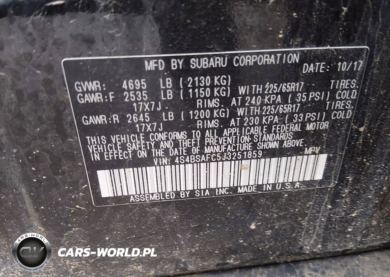 2018 Subaru Outback 2.5I Premium VIN:4S4BSAFC5J3251859 - 9
