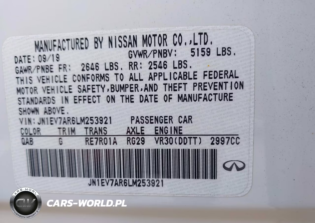2020 Infiniti Q50 Edition 30 Awd VIN:JN1EV7AR6LM253921 - 9