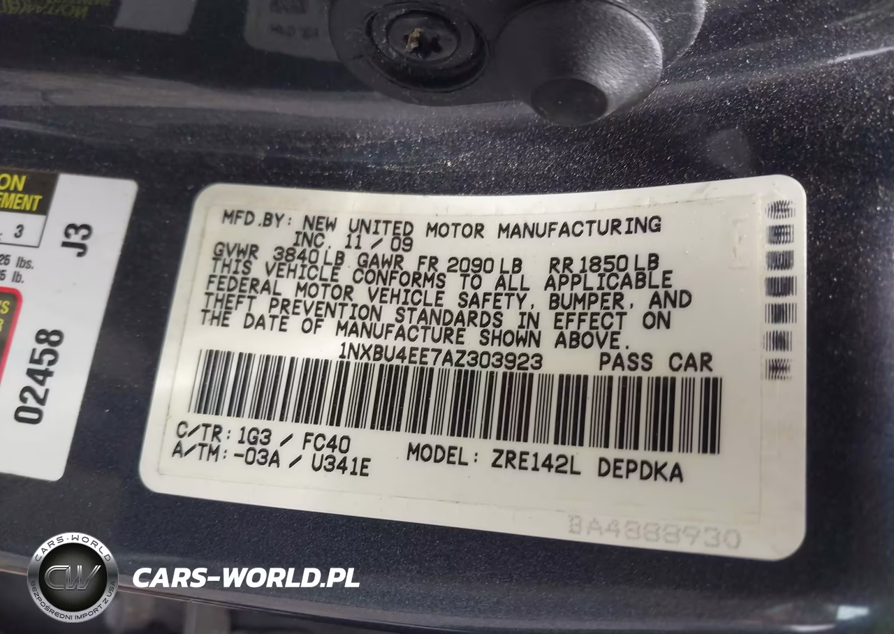 2010 Toyota Corolla Le VIN:1NXBU4EE7AZ303923 - 9