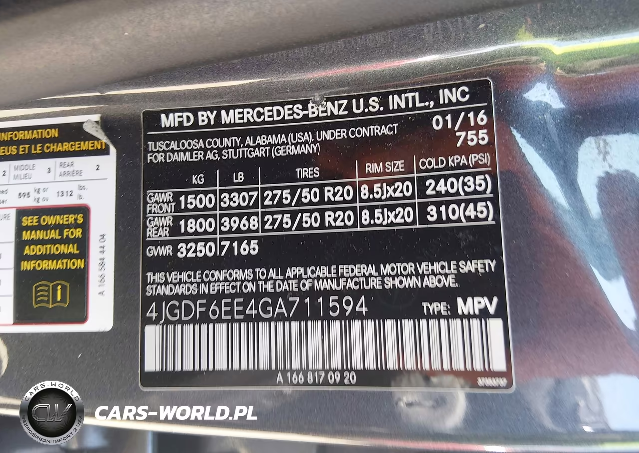2016 Mercedes-Benz Gl 450 4Matic VIN:4JGDF6EE4GA711594 - 9