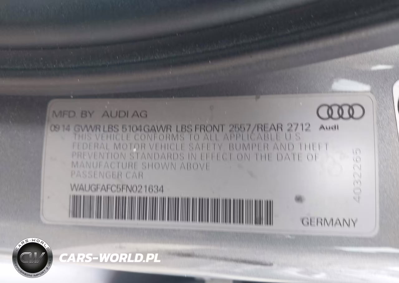 2015 Audi A6 2.0T Premium VIN:WAUGFAFC5FN021634 - 9