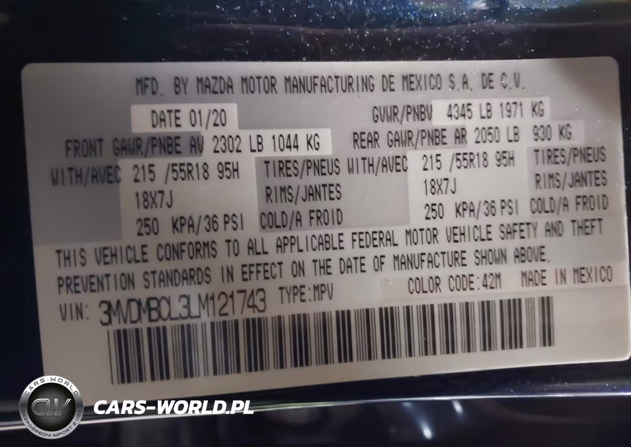 2020 Mazda Cx-30 Select Package VIN:3MVDMBCL3LM121743 - 9